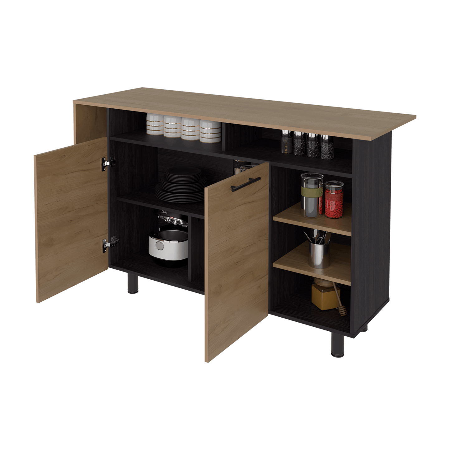 Isla De Cocina Corcega 89X150X52 Rta Wengue Fresno Zf