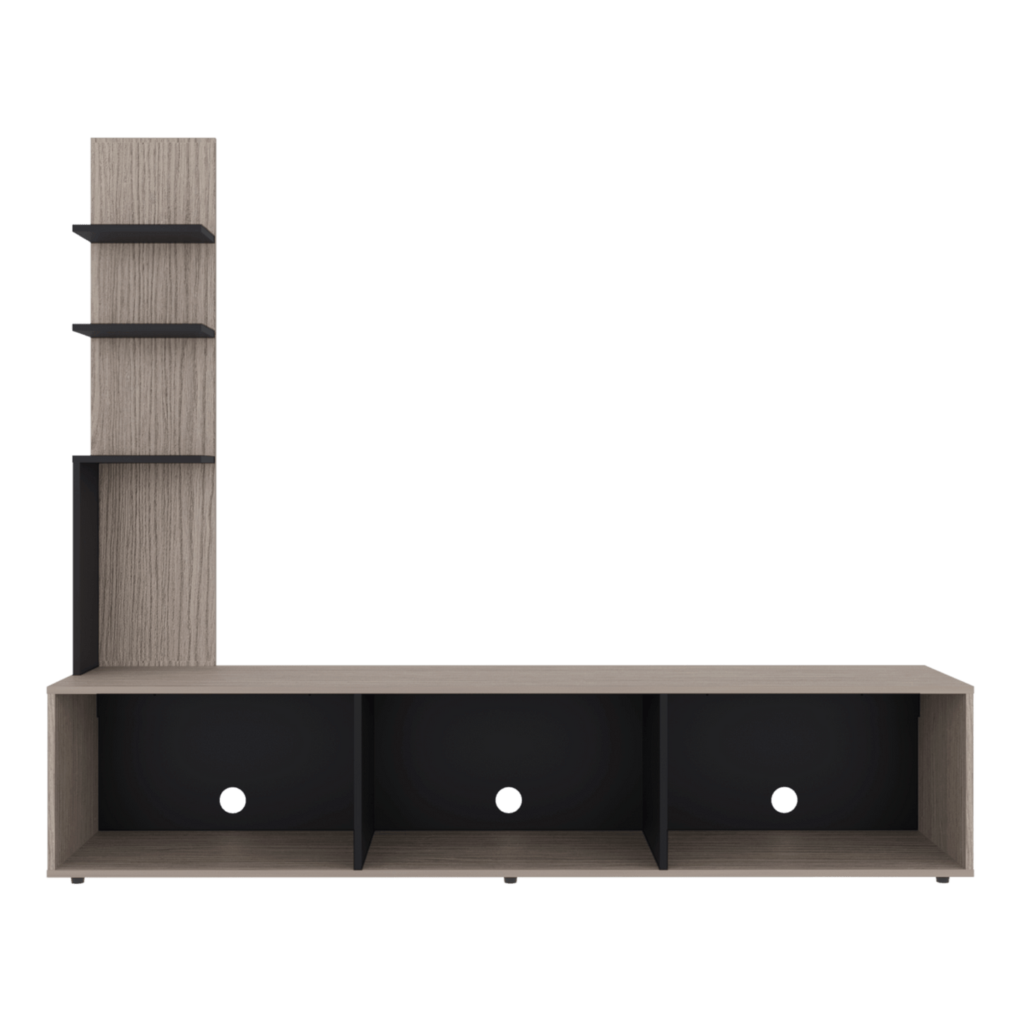 Centro De Entretenimiento 65" Canarias 161X190X40 Positano Wengue