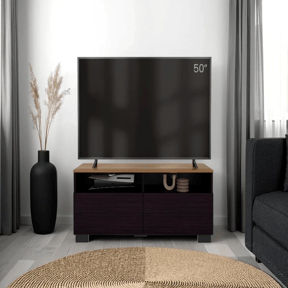 Mueble De Tv Colman 55" 45X113X40 Rta Wengue Fresno Zf