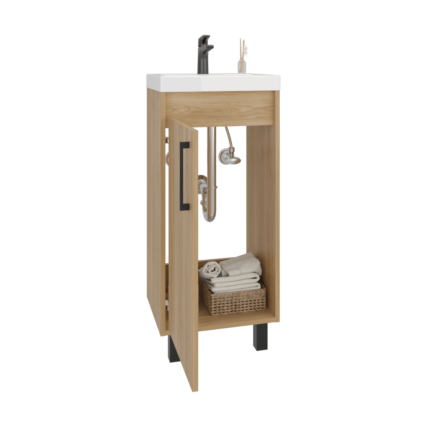 Mueble Para Lavamanos Oxford 86X39X32 Rta Fresno Eu Zf