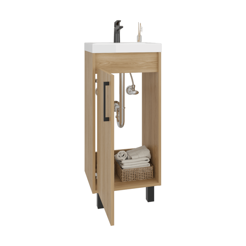 Mueble Para Lavamanos Oxford 86X39X32 Rta Fresno Eu Zf