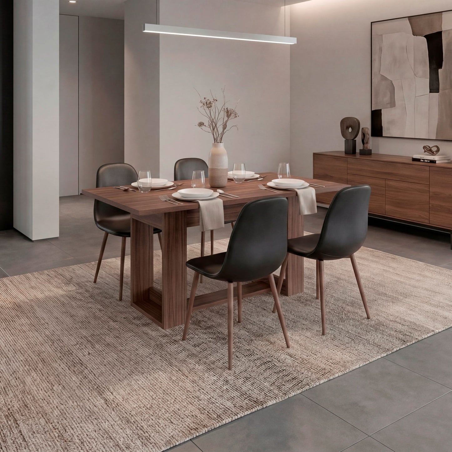 Mesa Comedor Volterra 74X160X85 Rta Avellana