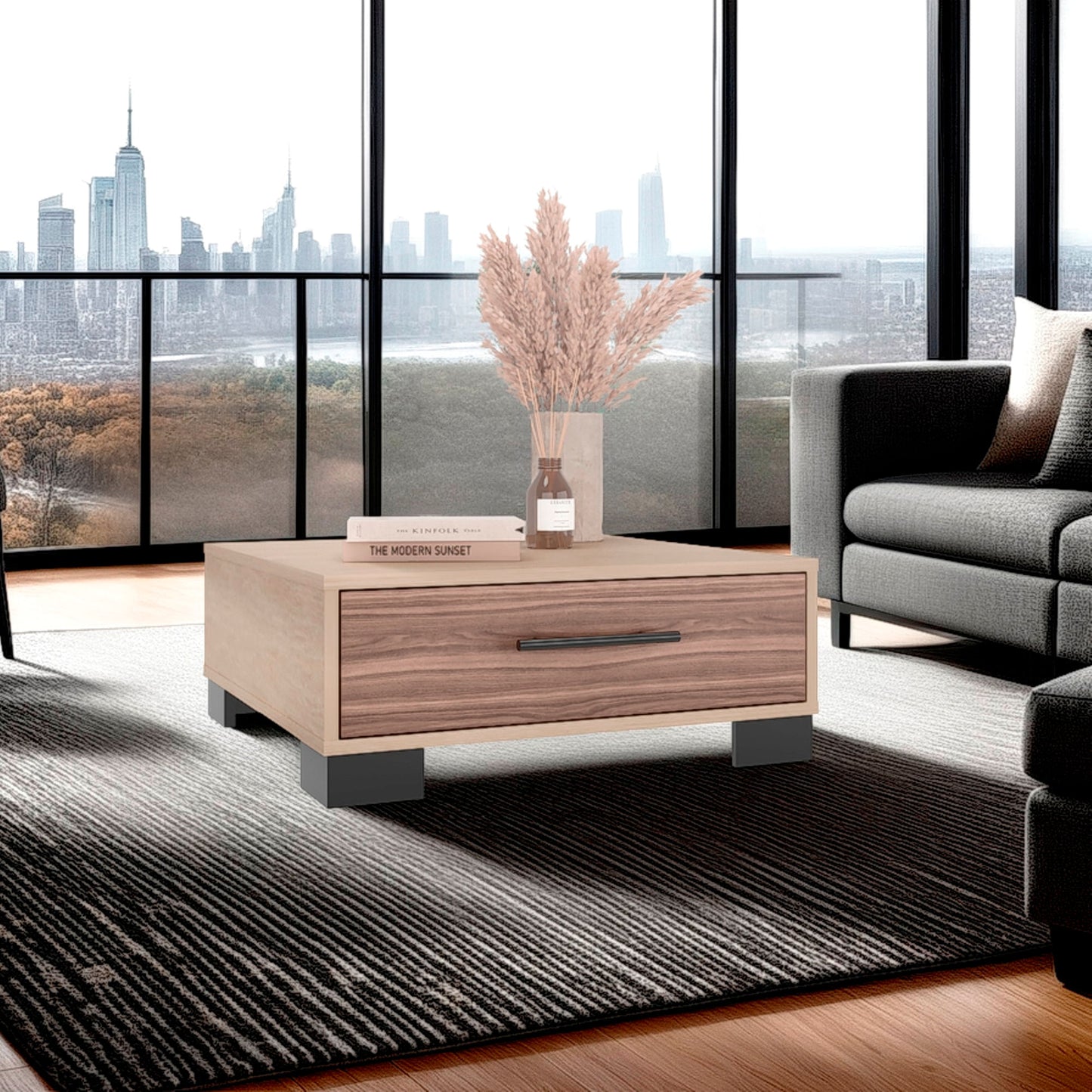 Mesa De Centro Marsella 23X60X60 Rta Cartagena Avellana Zf