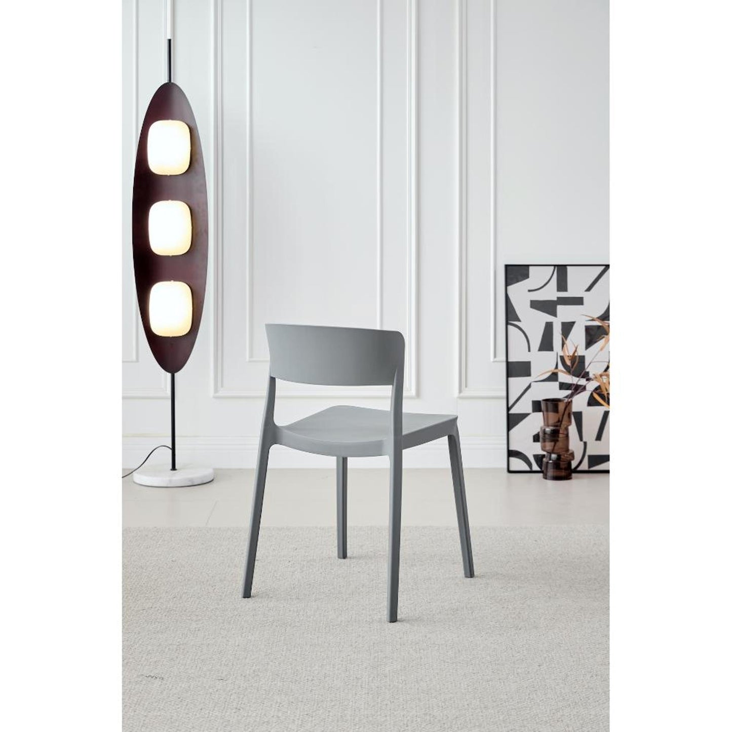 Silla Monaco 74X47X55 Rta Gris Oscuro