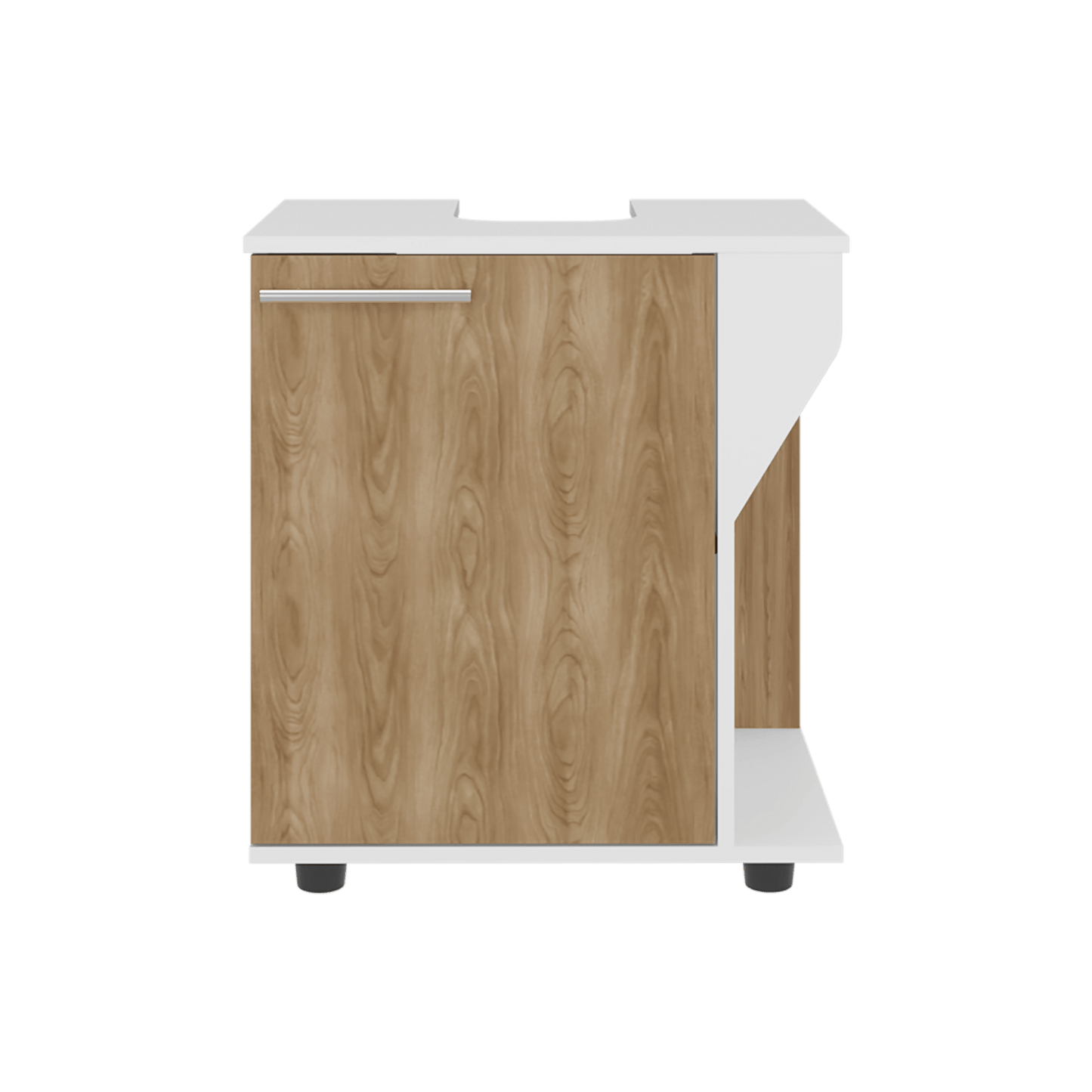 Mueble Lavamanos De Pedestal Phillips 62X56X41 Rta Blanco Fresno