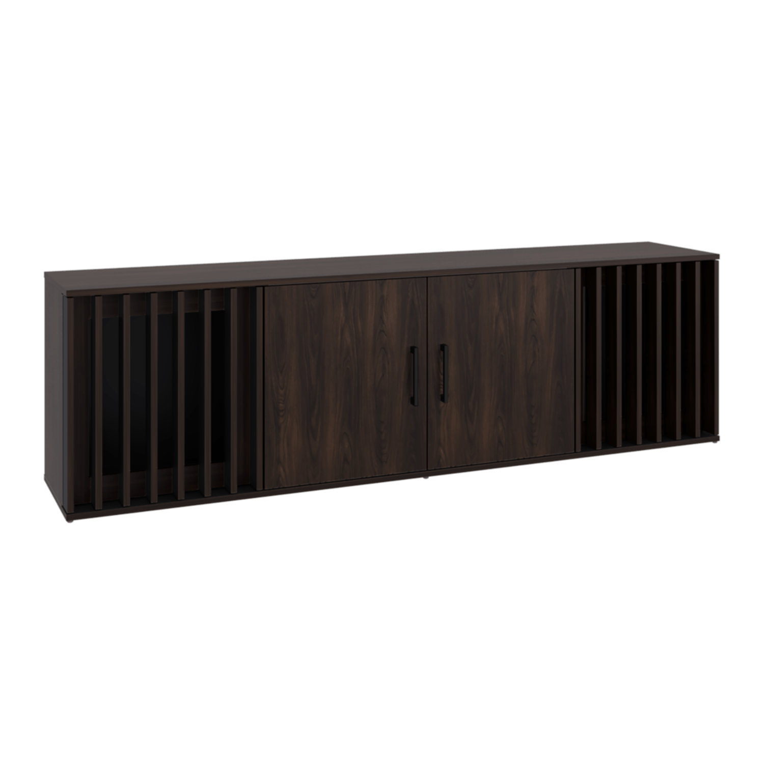 Mueble Tv Brown 75" 54X180X36 Rta Nogal Wengue Zf