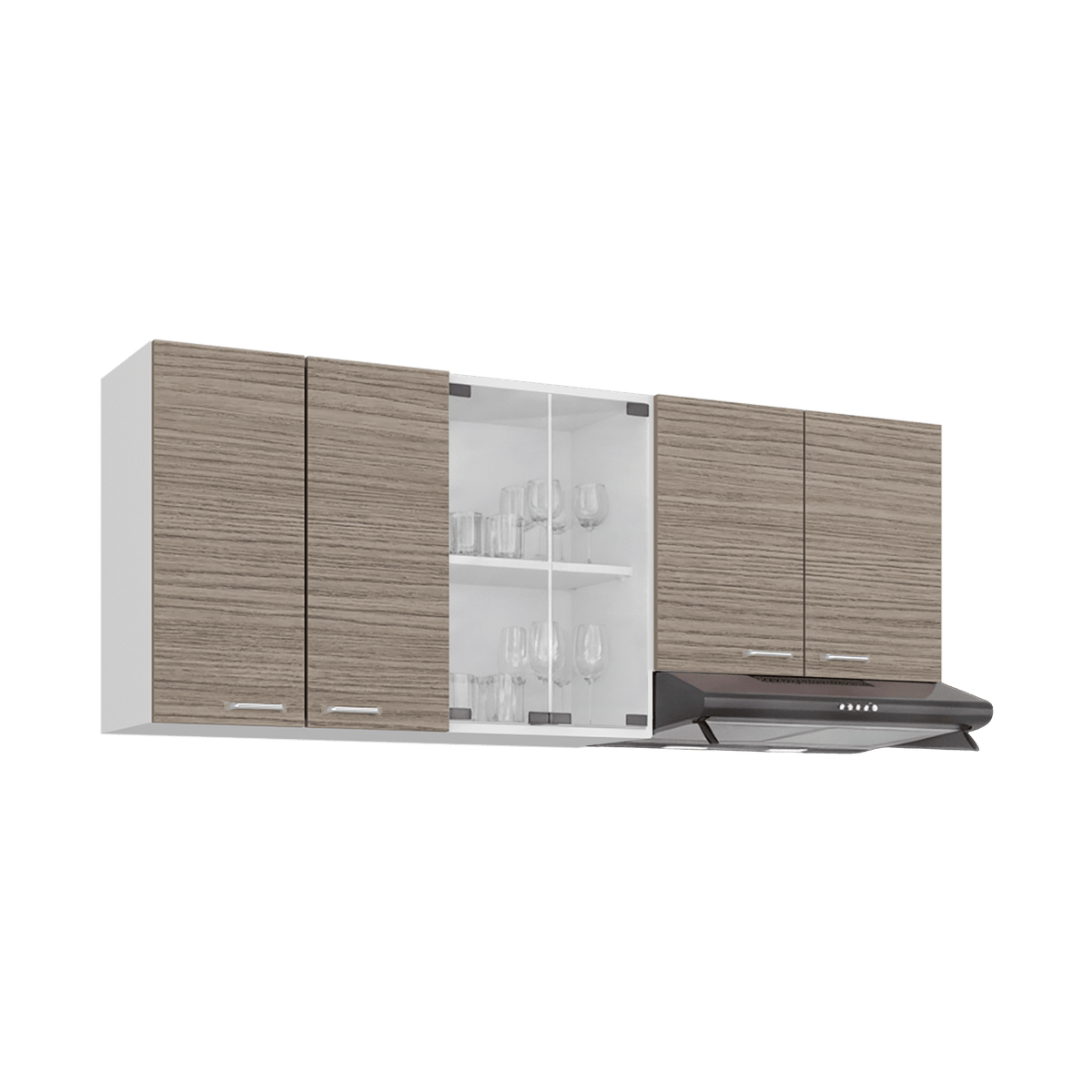 Mueble Superior Cocina Lumina 60X150X31 Rta Blanco Positano
