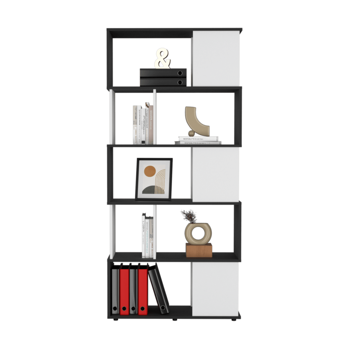 Biblioteca Noah 175X80X29 Rta Wengue Blanco Zf