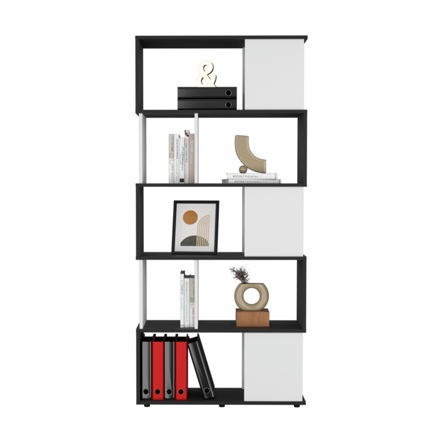 Biblioteca Noah 175X80X29 Rta Wengue Blanco Zf