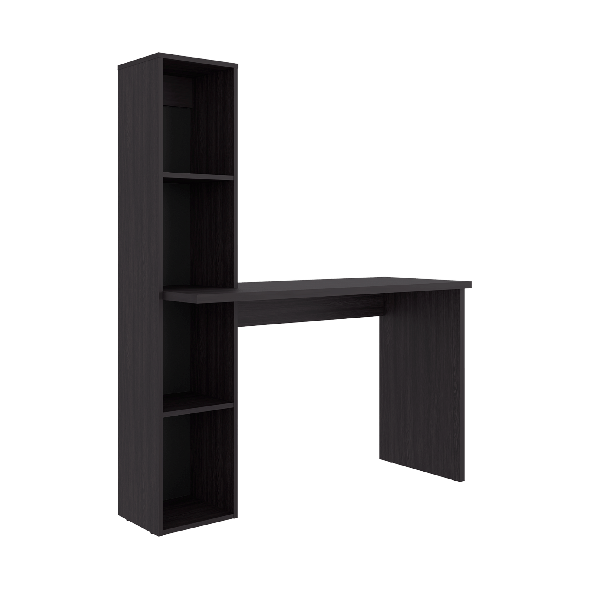 Escritorio Biblioteca Aston 145X120X45 Rta Wengue Zf