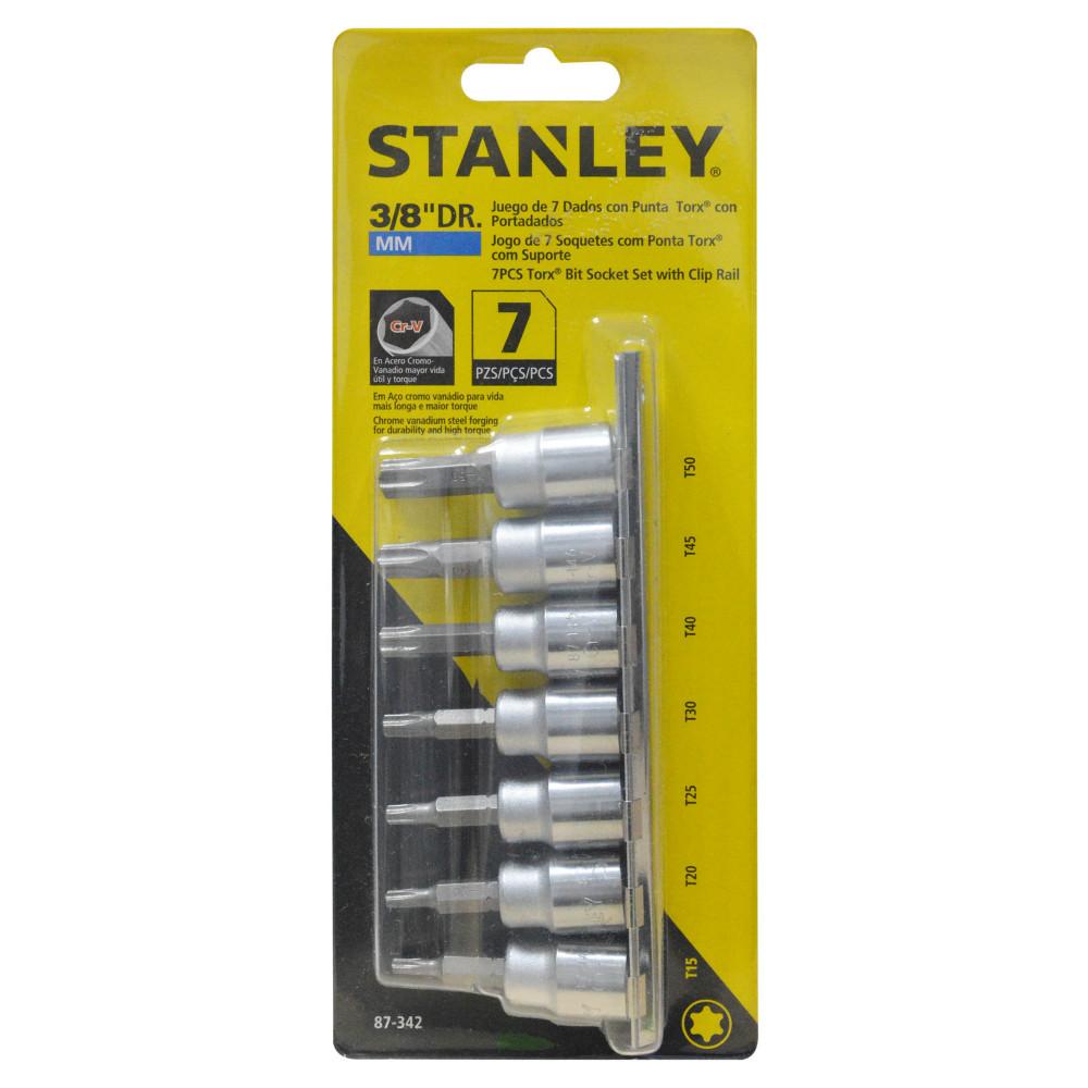 Juego De Copas 38 X 7 Punta Torx Stanley 87342T15T20T25T30T40T45T50