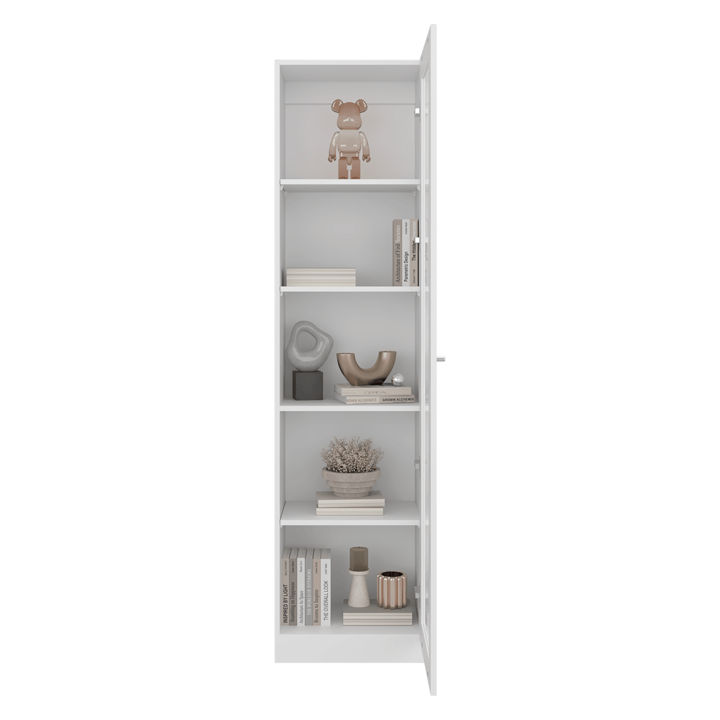 Vitrina Home E6 180X45X31 Rta Blanco Mqz Zf
