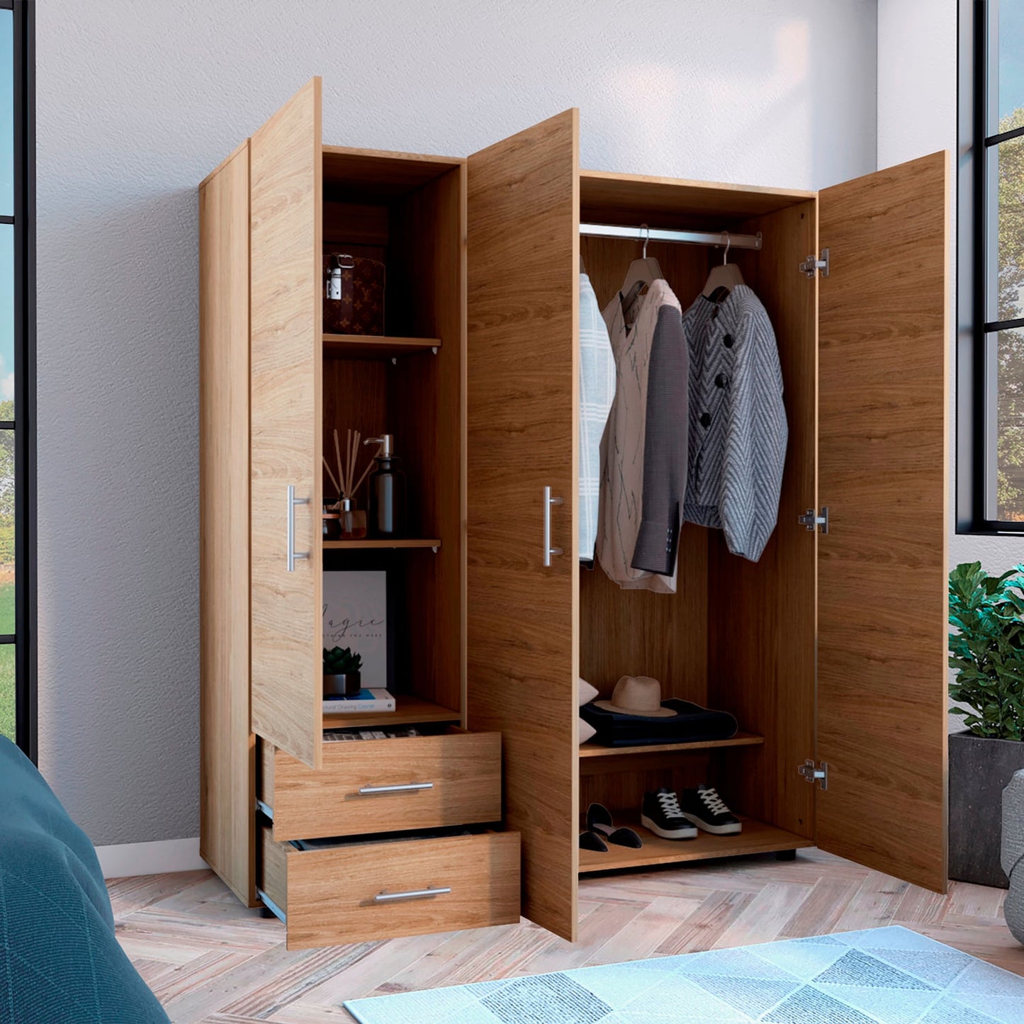 Closet Dassel 161X140X52 Rta Rovere