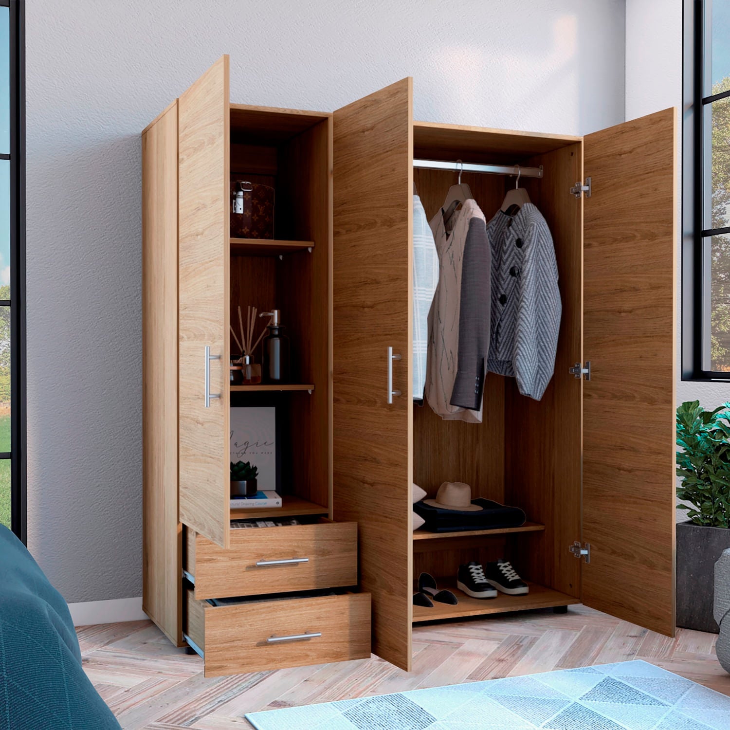 Closet Dassel 161X140X52 Rta Rovere