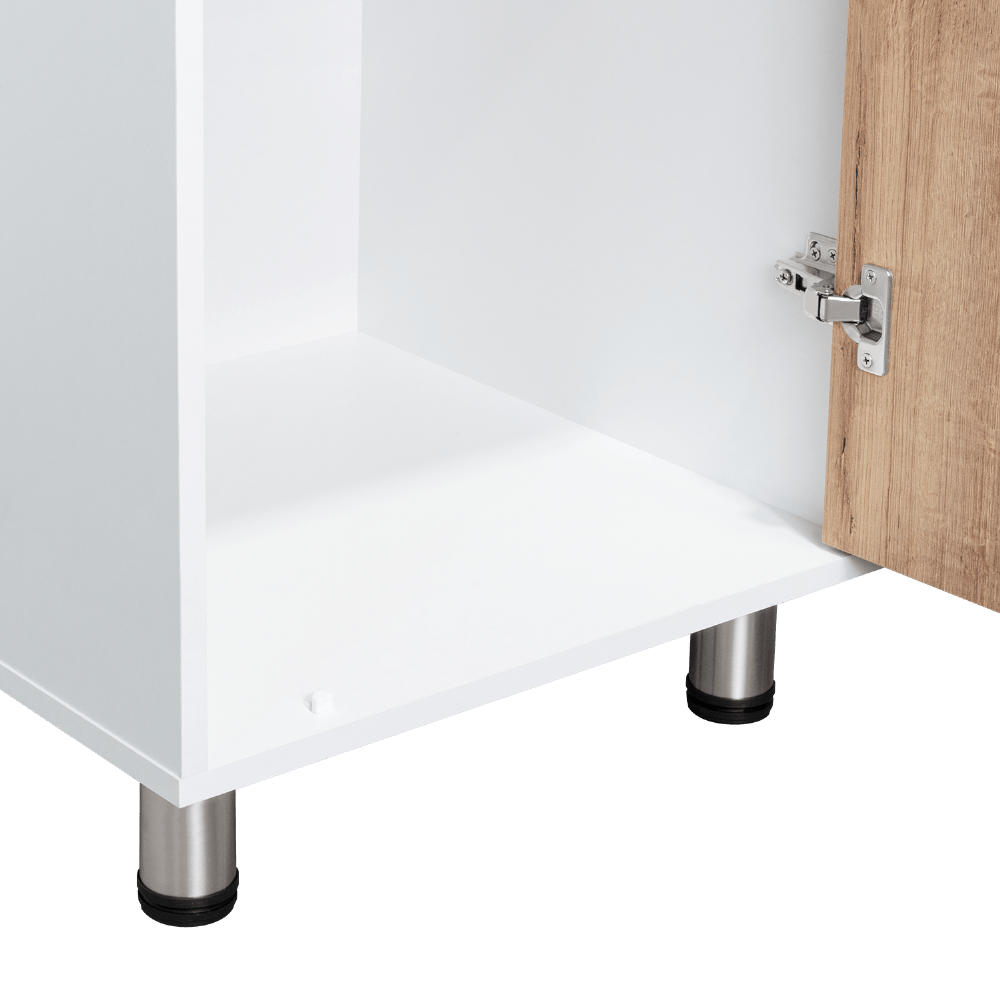 Mueble Alacena Attica Rta 204X50X49 Rta Blanco Duna