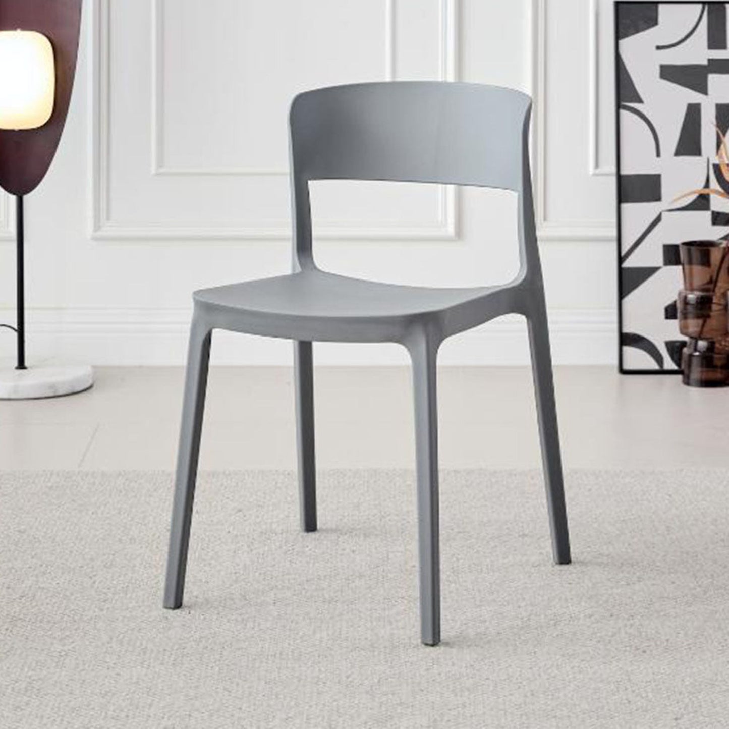 Silla Monaco 74X47X55 Rta Gris Oscuro