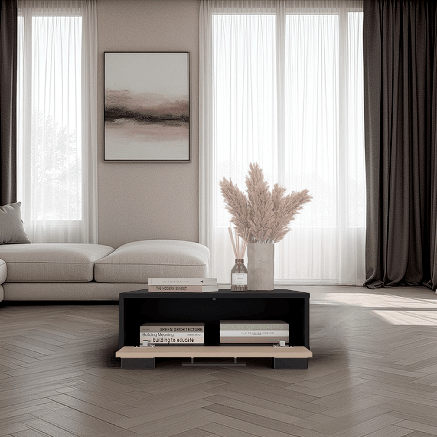 Mesa De Centro Marsella 23X60X60 Rta Wengue Cartagena Zf
