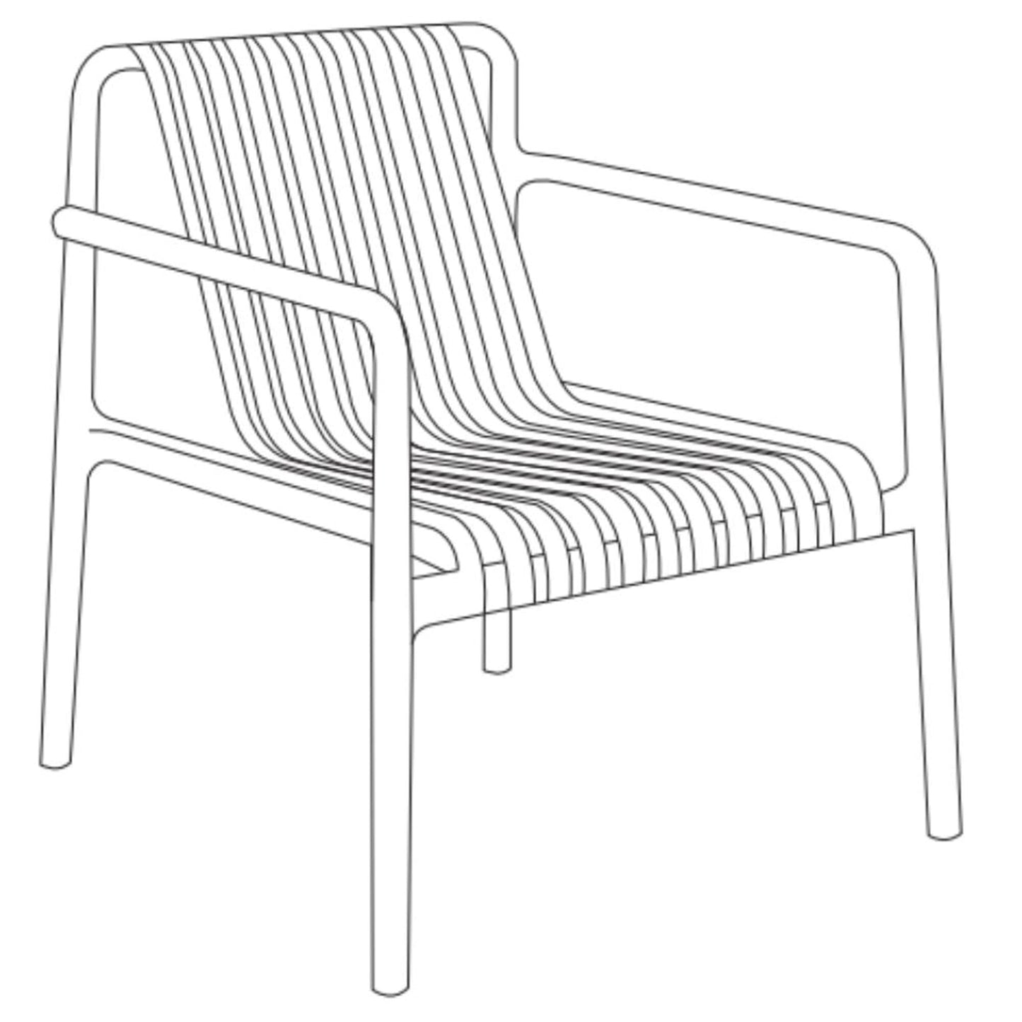 Silla Parma 76X66X76 Rta Negro