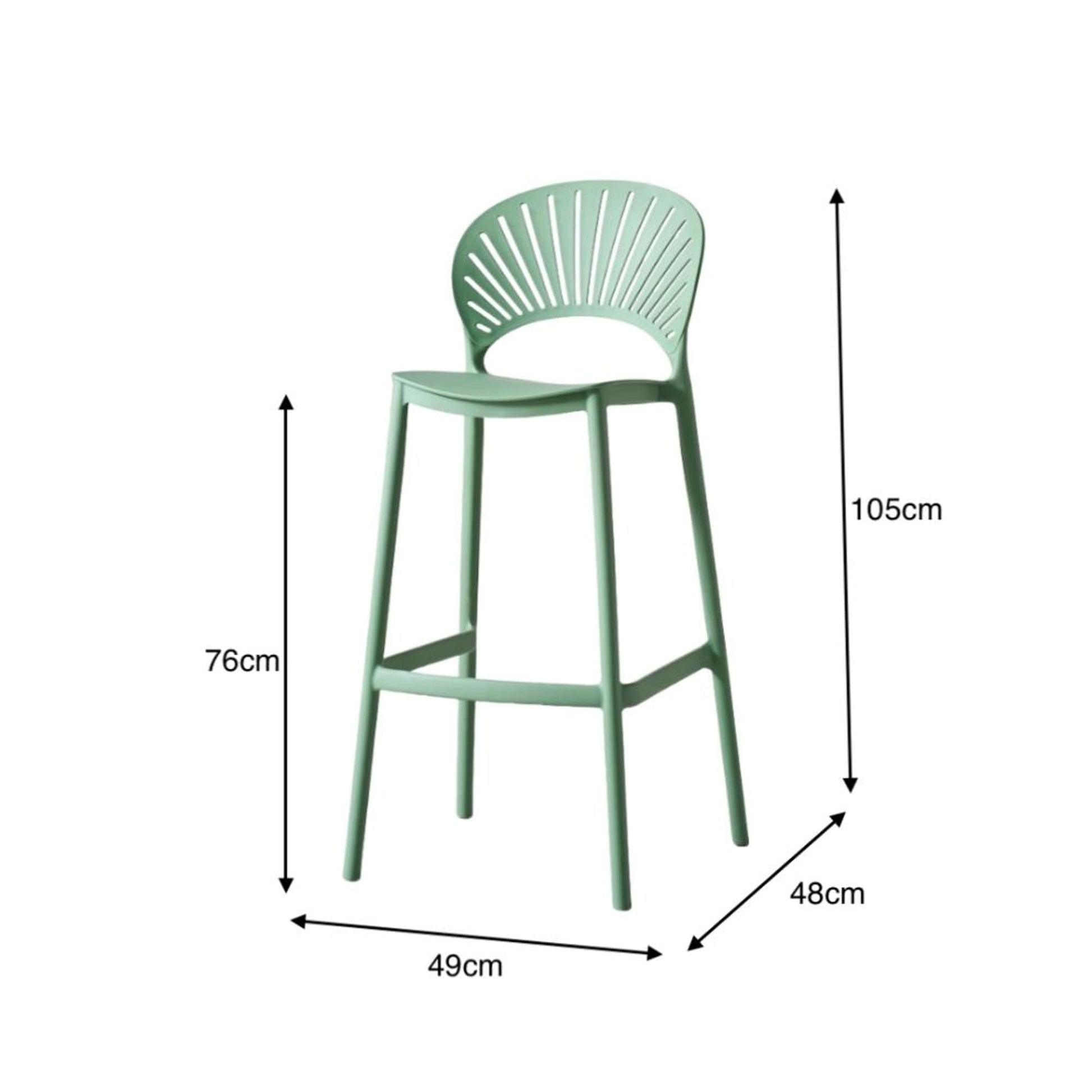 Silla Bar Paraiso105X49X48 Verde Olivo