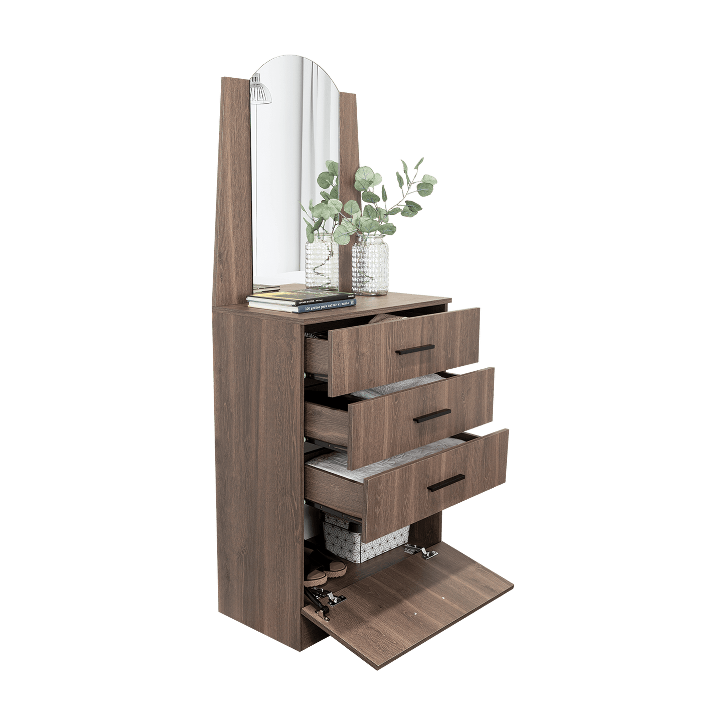 Comoda Praga 3 Cajones 1P 151X63X35 Rta Milan