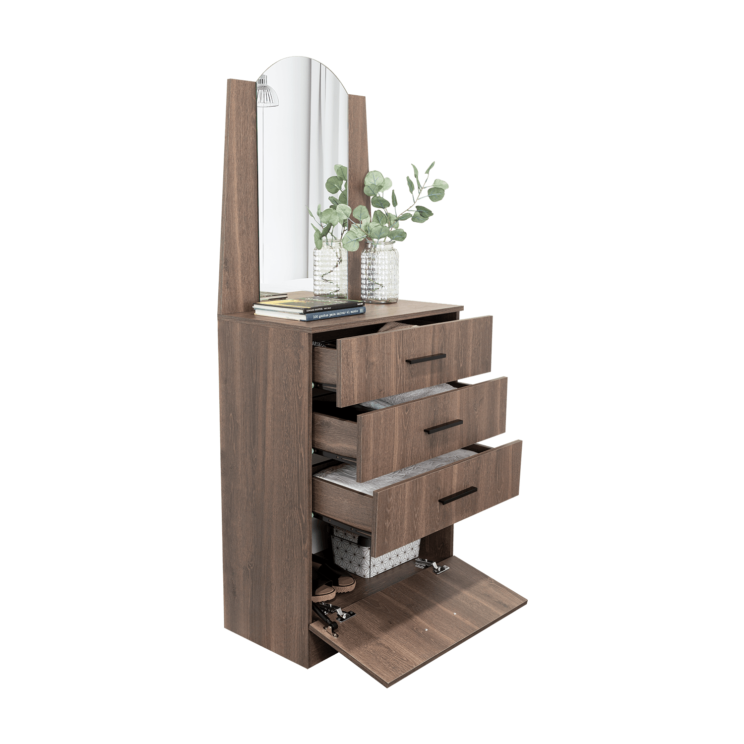 Comoda Praga 3 Cajones 1P 151X63X35 Rta Milan