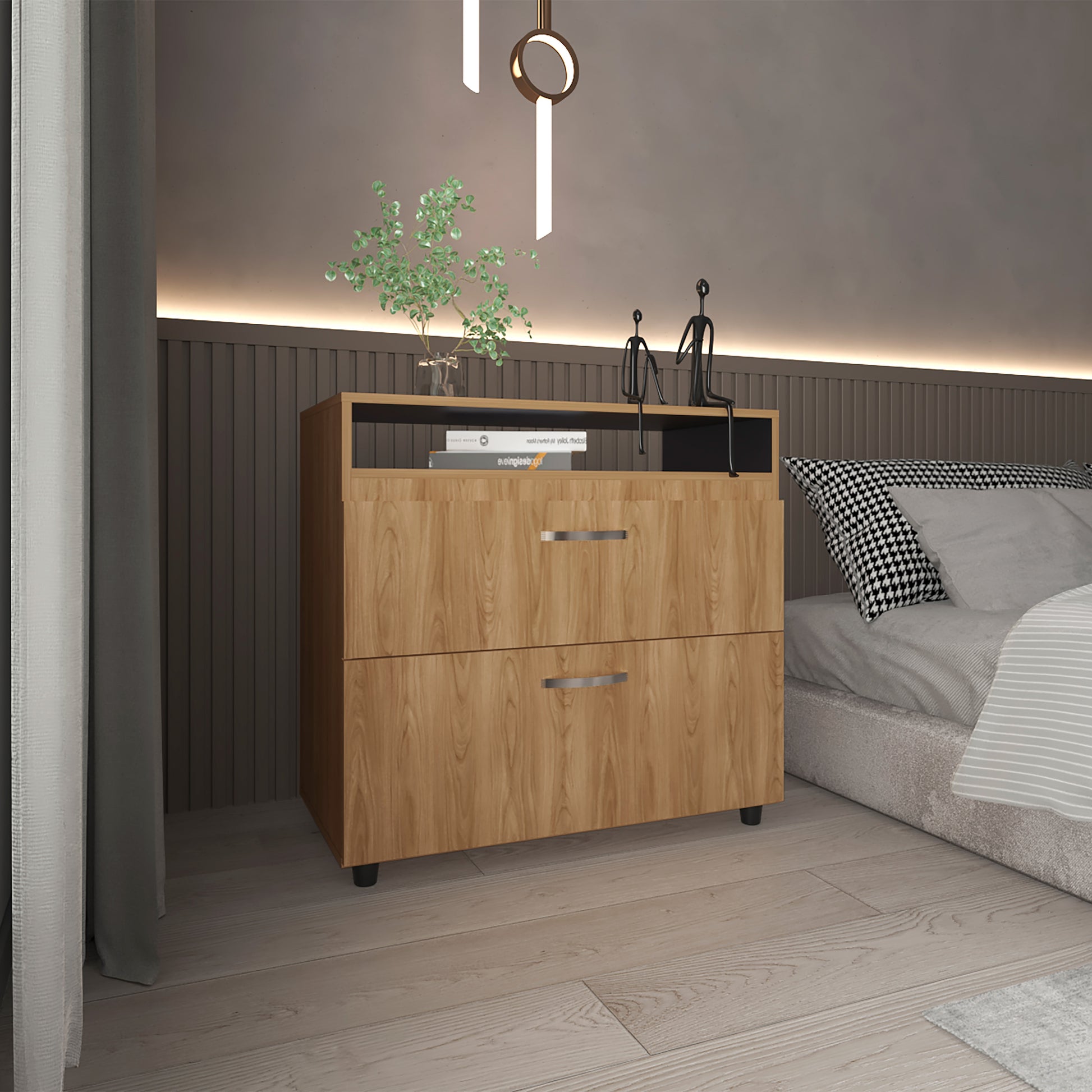 Cajonera Barilo 76X80X41 Rta Fresno Eu Wengue