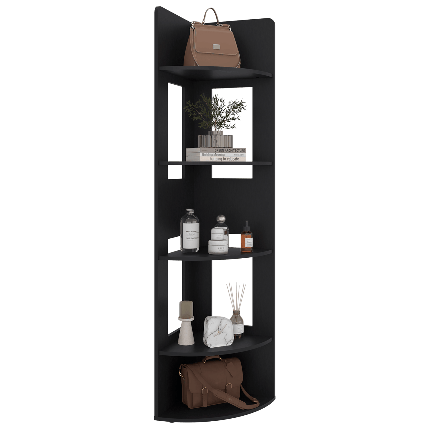 Biblioteca Esquinera Home Dreams 170X40X40 Rta Wengue Zf