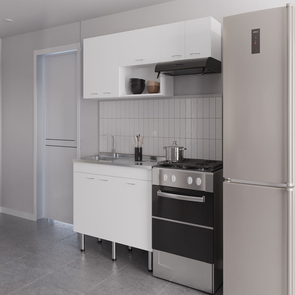 Cocina Oceana Ancho Max 180 Rta Blanco Zf