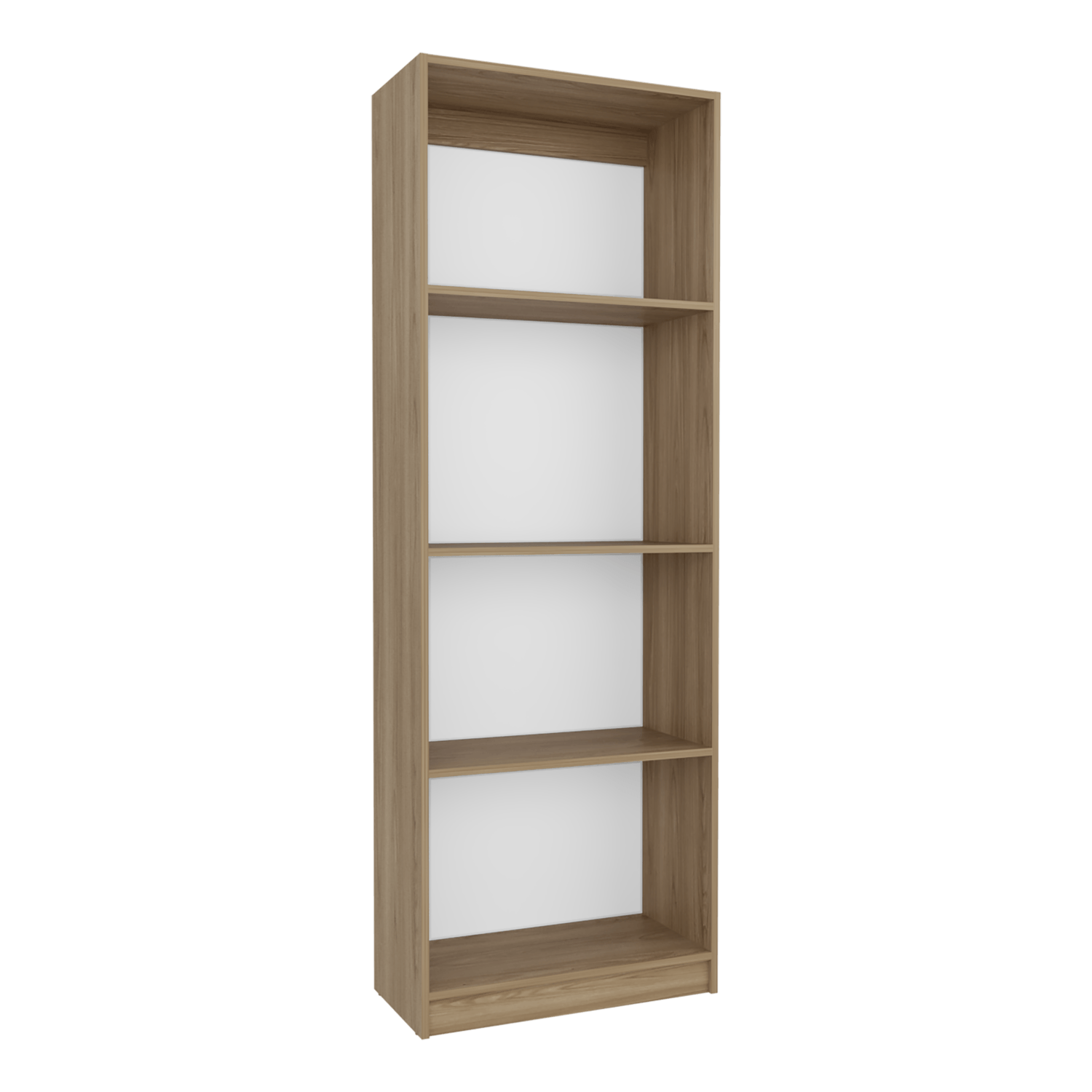 Estante Home E1 4 Espacios 180X62X29 Rta Fresno Blanco Zf