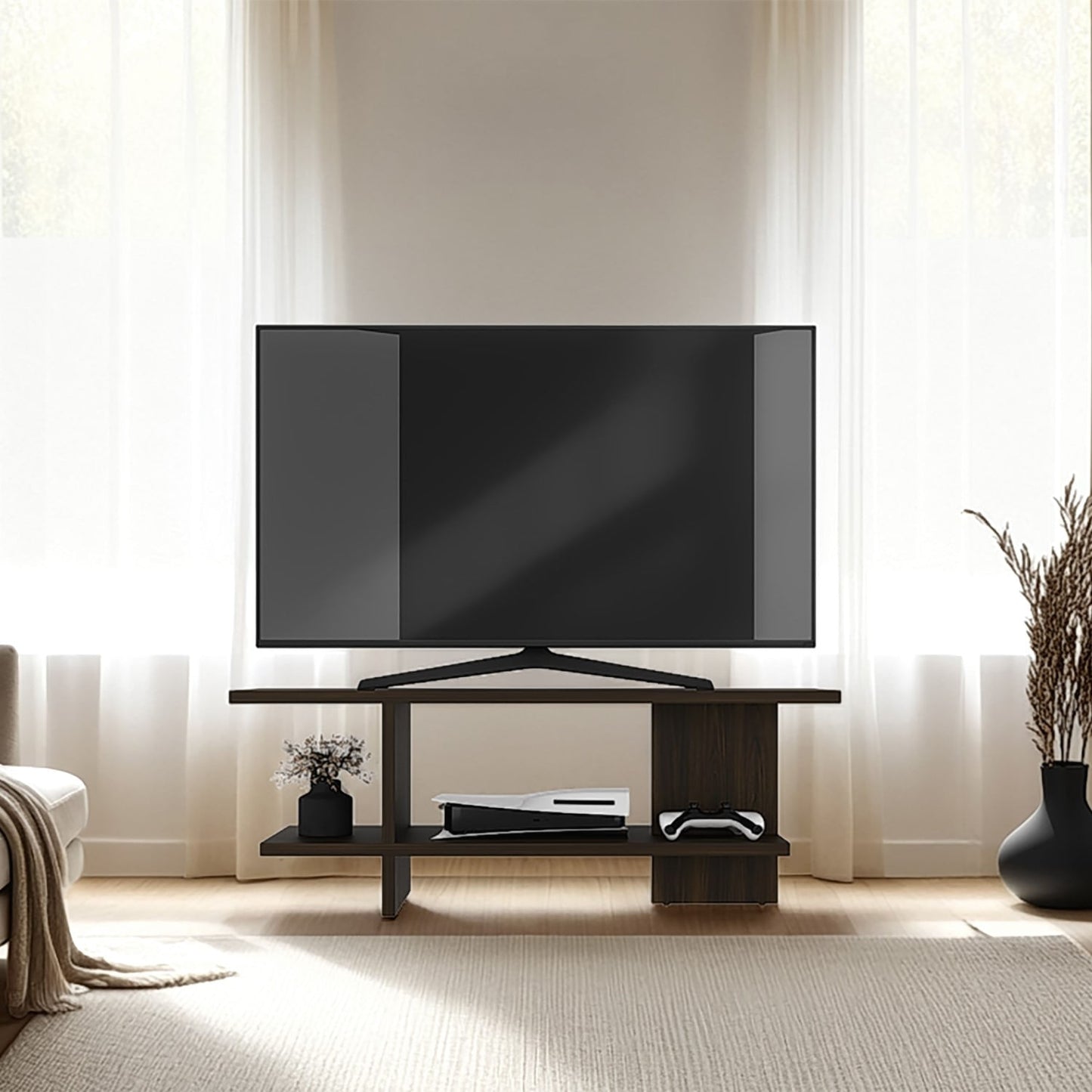 Mesa Para Tv Leeds 45X120X34 Rta Nogal Europeo