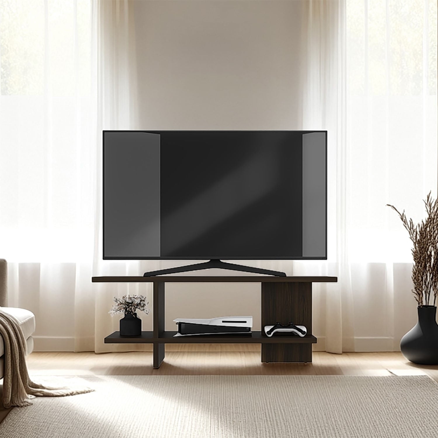 Mesa Para Tv Leeds 45X120X34 Rta Nogal Europeo