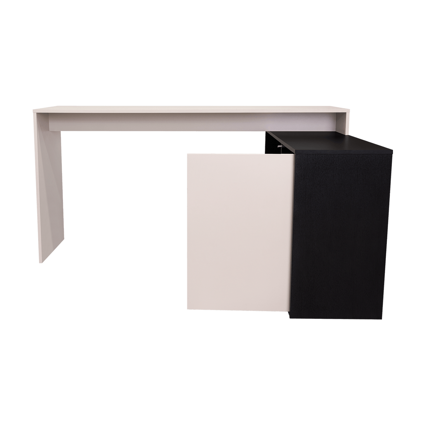 Escritorio En L Cuera 80X150X116 Rta Capri Wengue