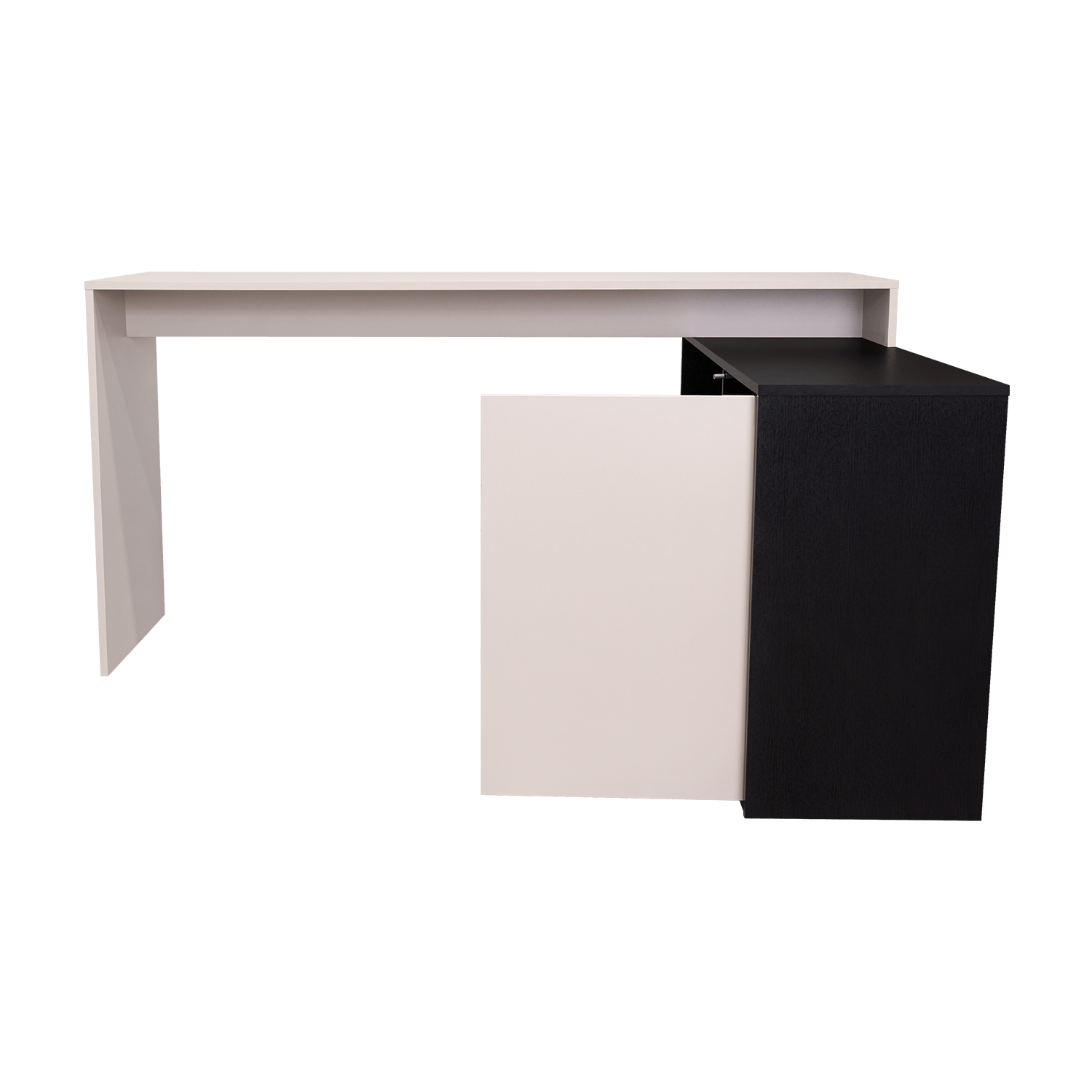 Escritorio En L Cuera 80X150X116 Rta Capri Wengue