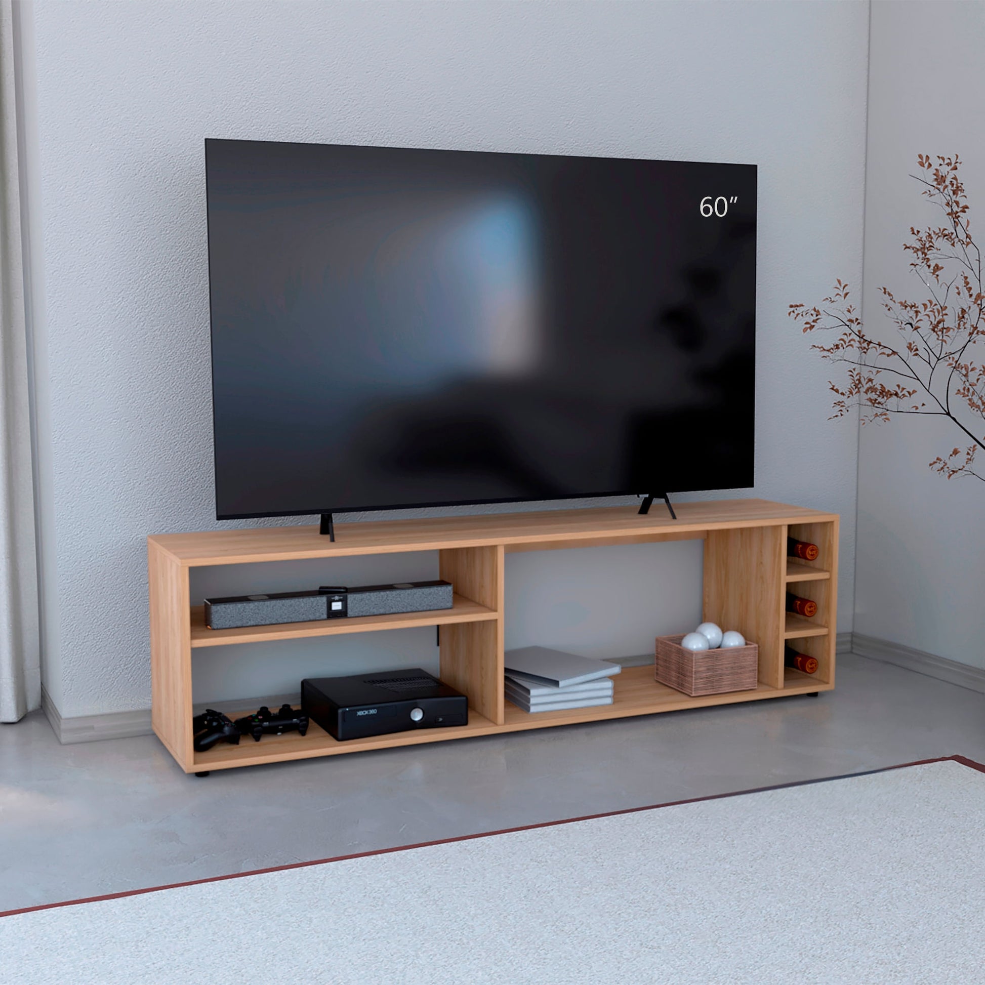 Rack De Tv Suxta 45X160X35 Rta Fresno Europeo