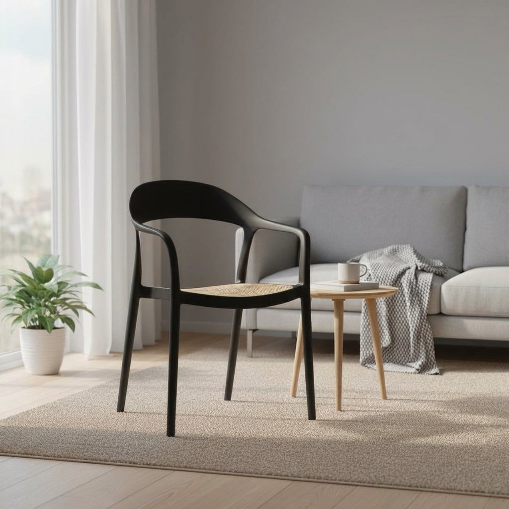 Silla Rio 81X57X53 Rta Negro Beige