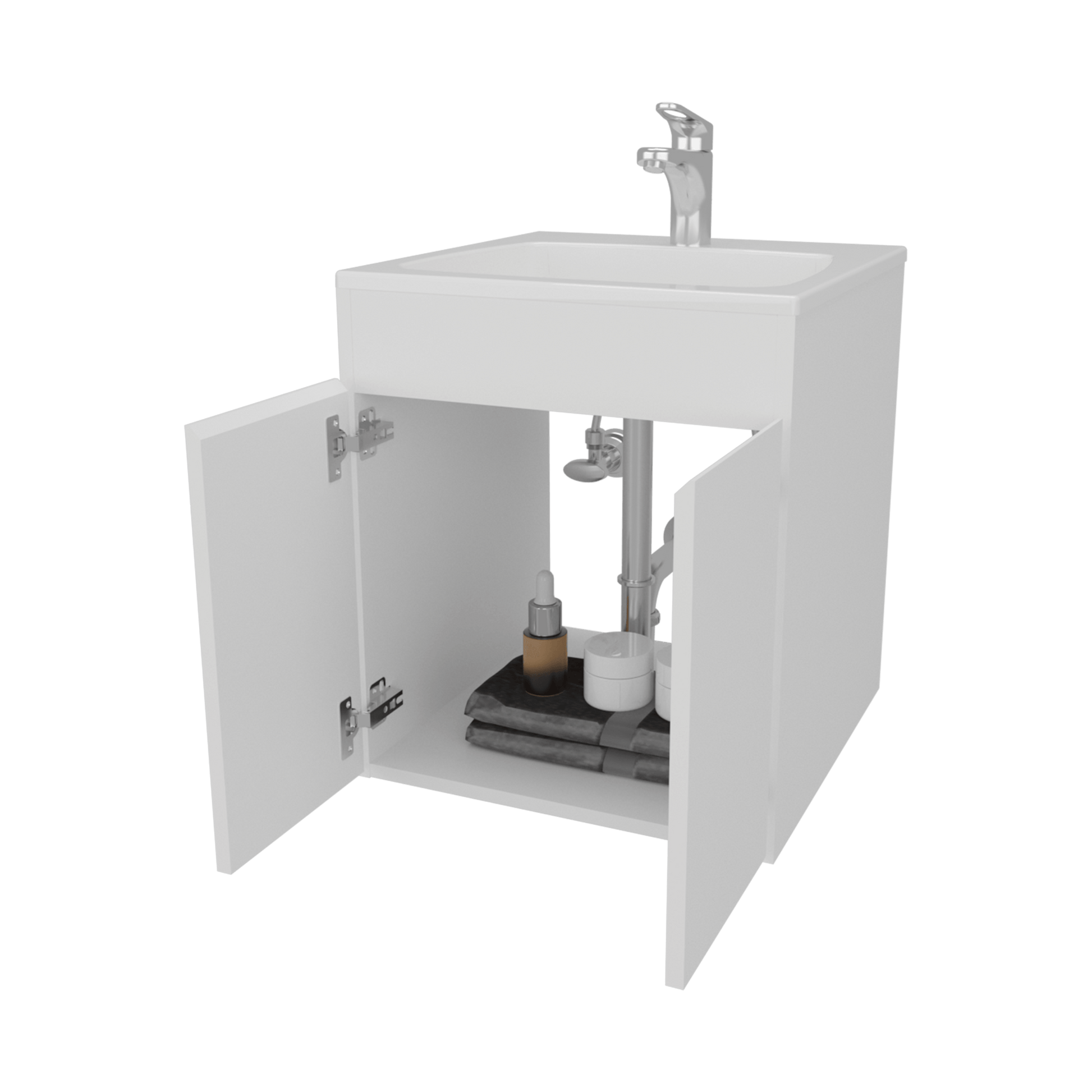 Mueble De Baño Meka 53X45X46 Rta Blanco Zf