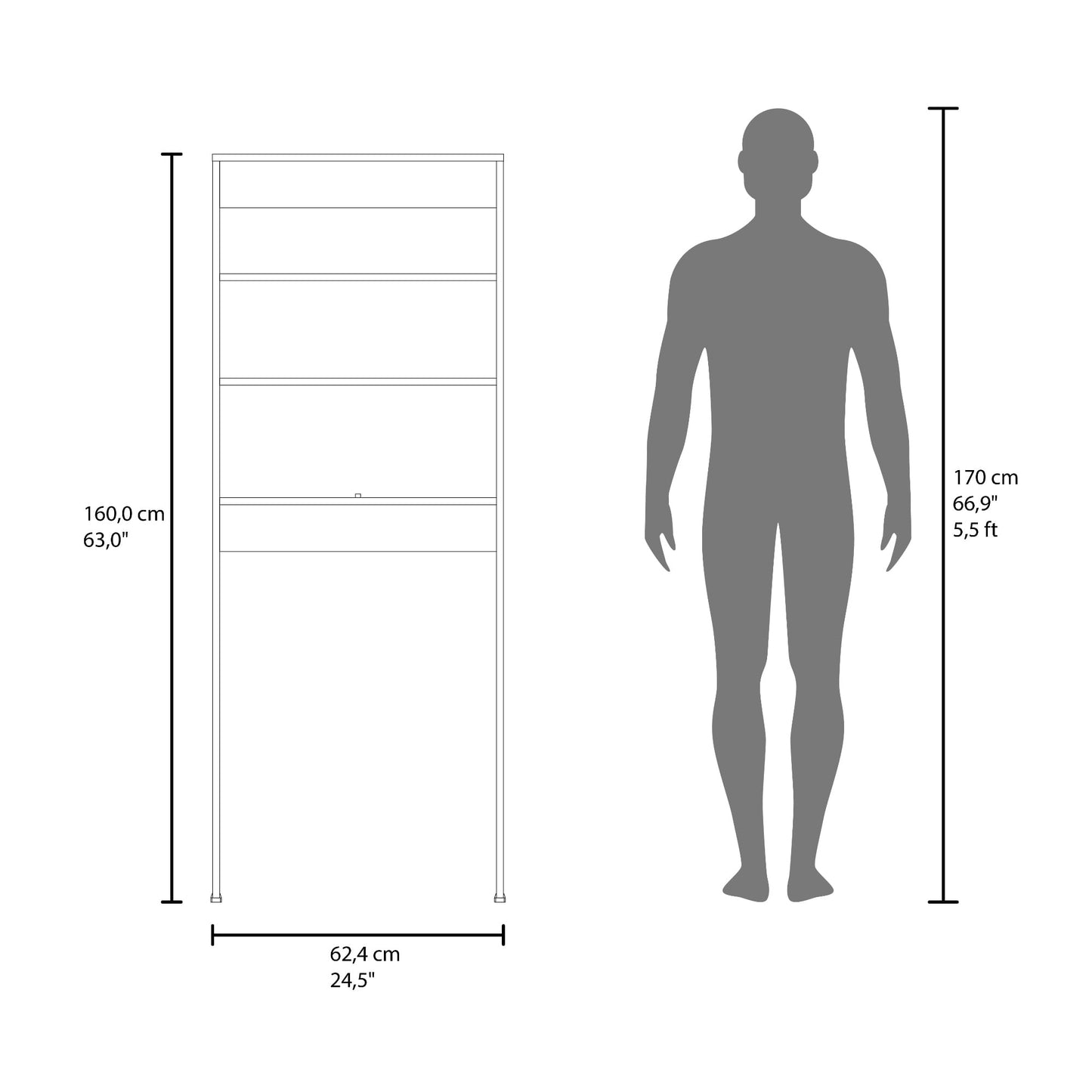 Optimizador De Baño Bath Bi Color 160X62X20 Rta Fresno Blanco Zf