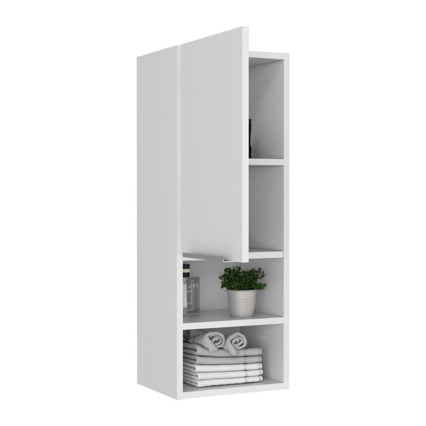 Mueble Auxiliar De Baño Mila 81X30X25 Rta Blanco Zf