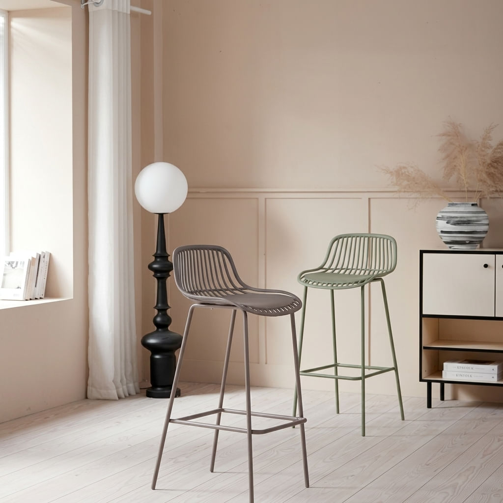 Silla Bar Tulum 97X41X51 Rta Verde Olivo