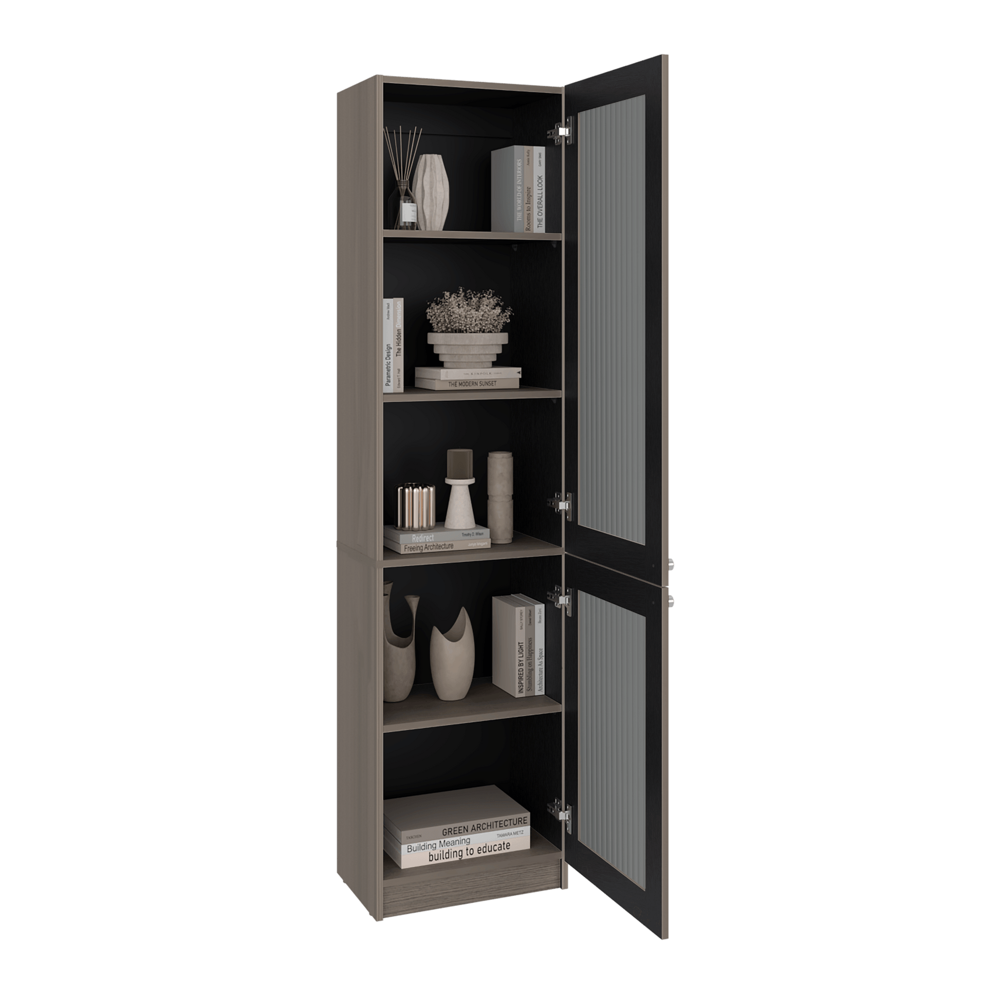 Estante Home E-M6 180X45X31 Rta Positano Wengue Zf