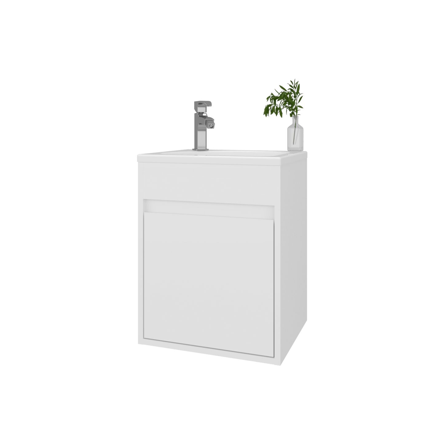 Mueble De Baño Furman 49X39X32 Rta Blanco Mqz Zf