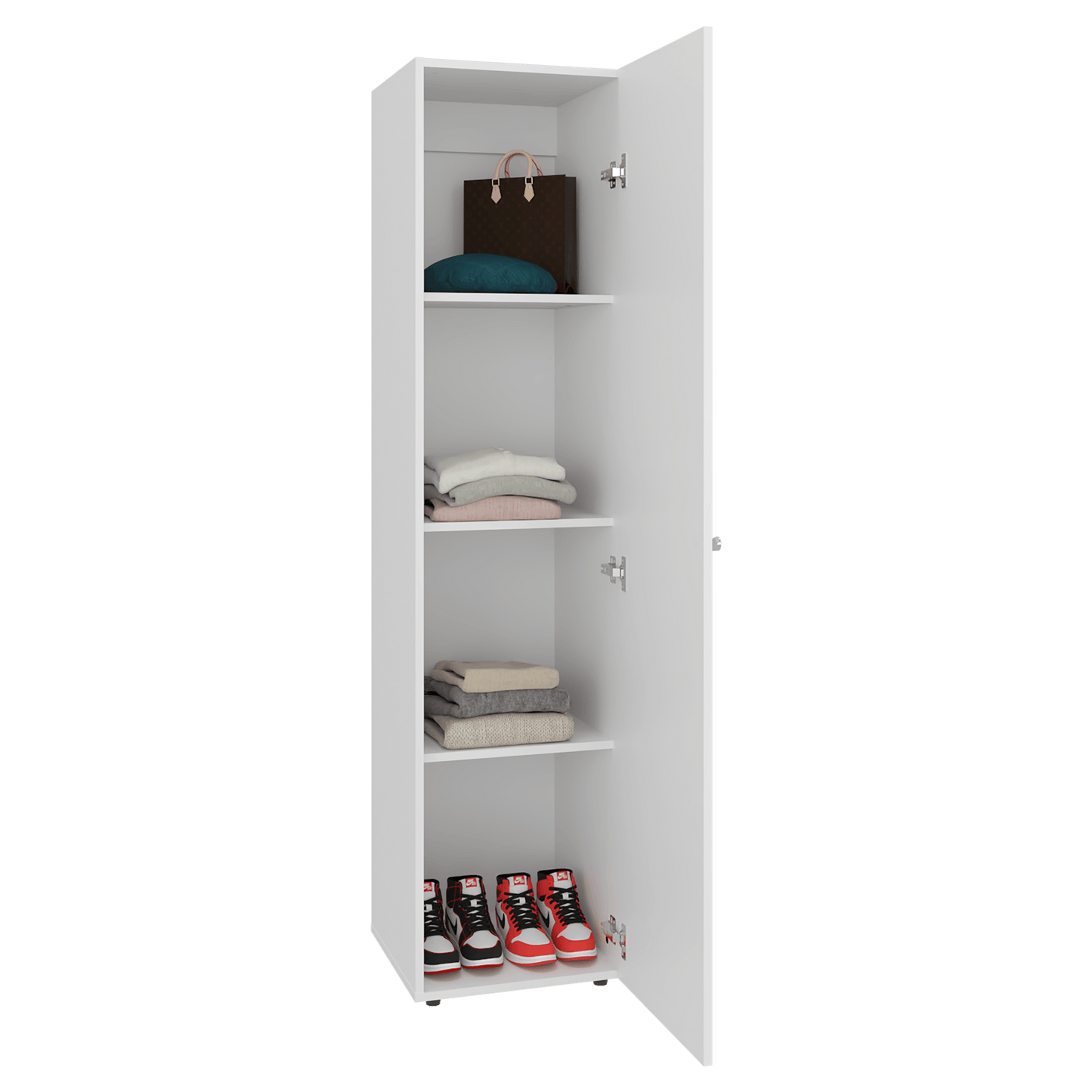 Closet Con Espejo Home Dreams 170X40X40 Rta Blanco Mqz Zf