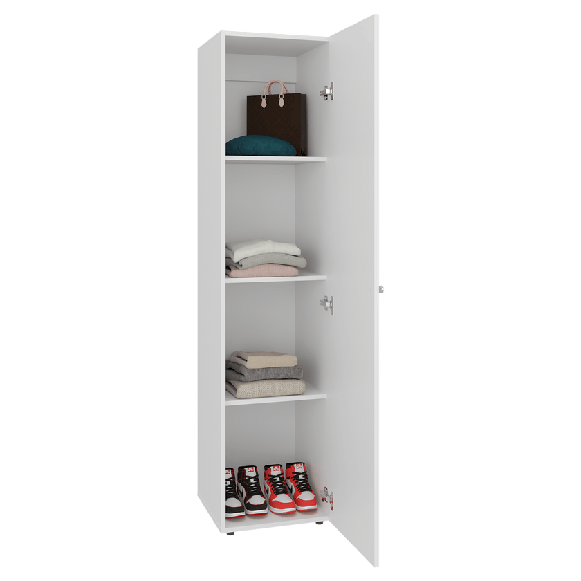 Closet Con Espejo Home Dreams 170X40X40 Rta Blanco Mqz Zf
