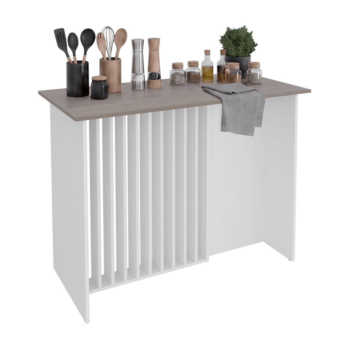 Barra Auxiliar De Cocina Alé 90X120X60 Rta Blanco