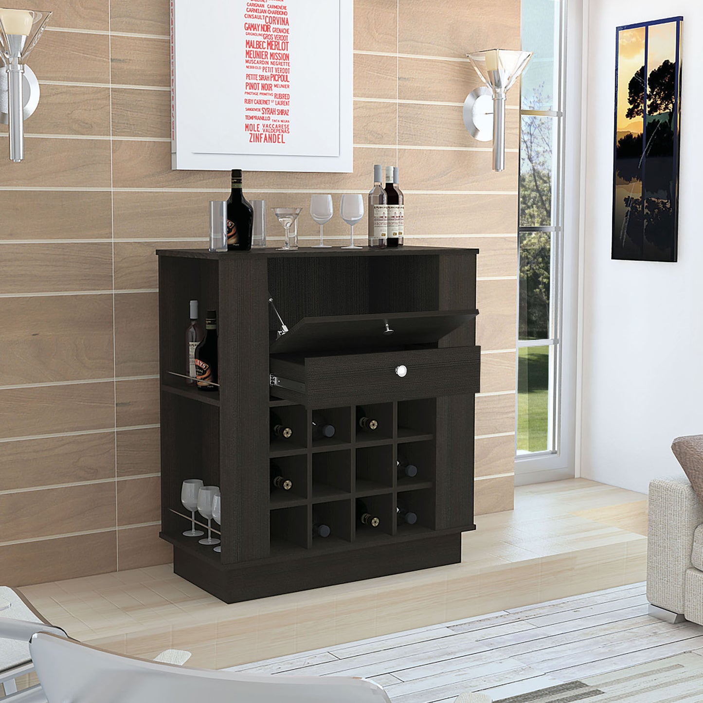 Mueble Bar New York Rta Wengue