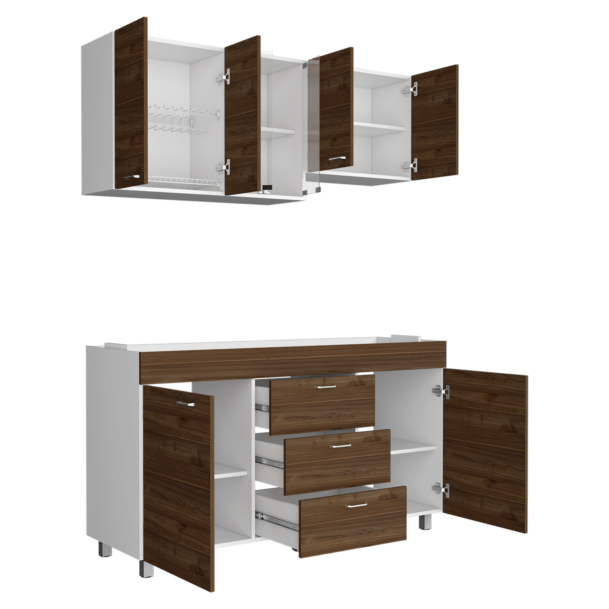 Cocina 1,50 Lumina Rta Blanco-Gales