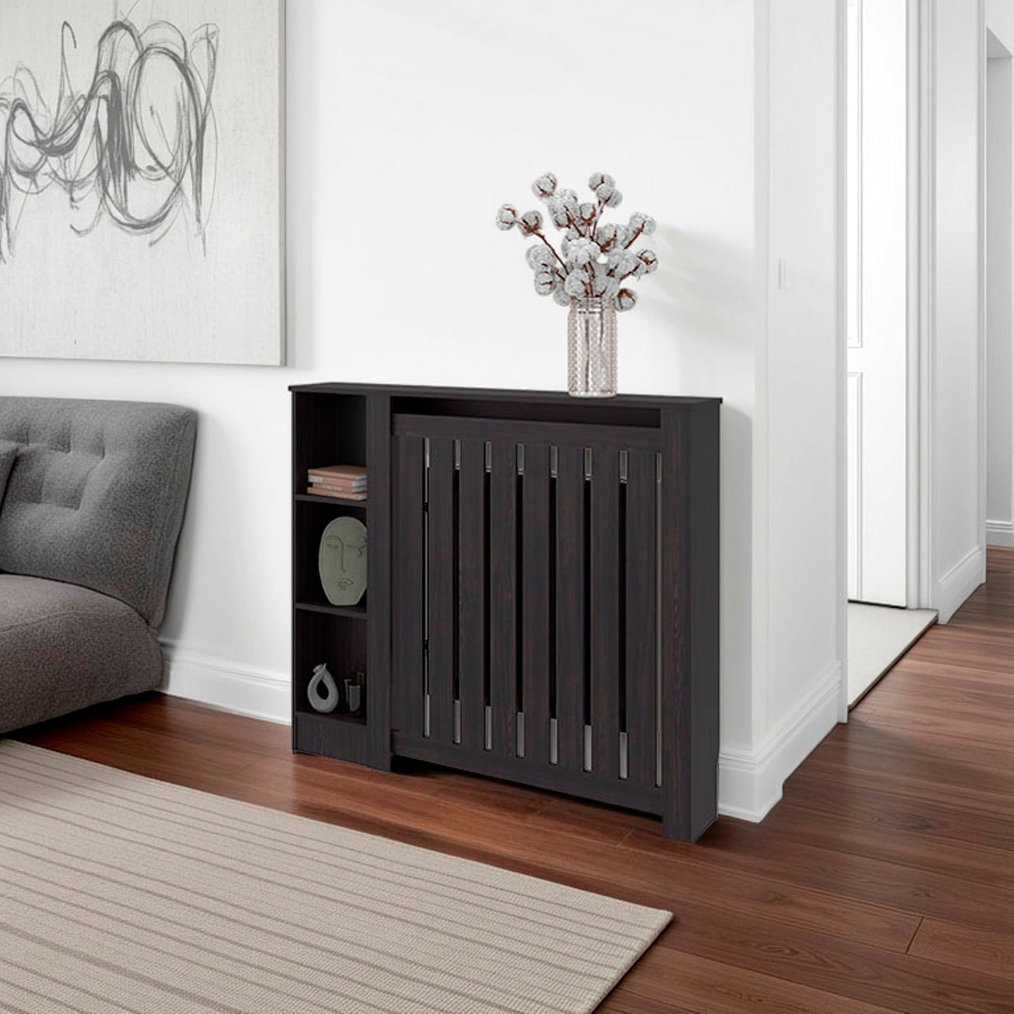 Mueble Auxiliar Radiador Joseph 105X122X20 Rta Wengue Zf