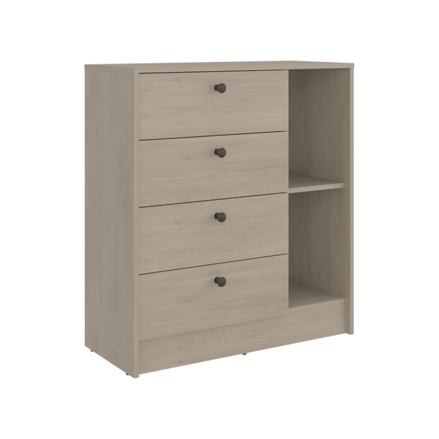 Comoda 4 Cajones Havana 89X80X35 Rta Cotta Blanco Zf