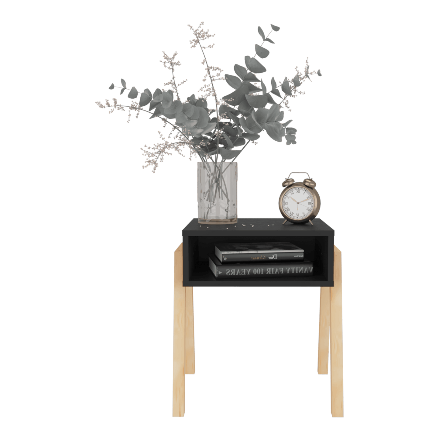 Mesa De Noche Pinetti 51X46X39 Rta Wengue