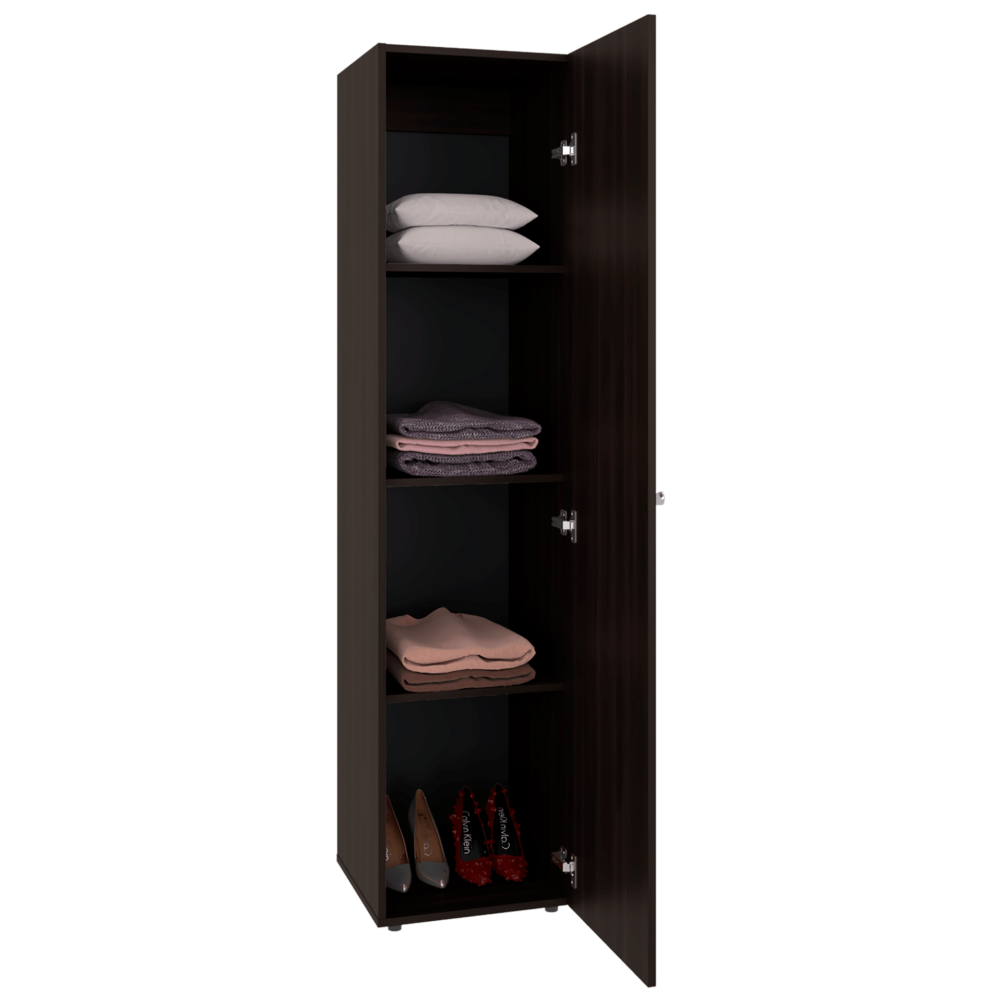 Closet Con Espejo Home Dreams 170X40X40 Rta Kronos Nogal Zf